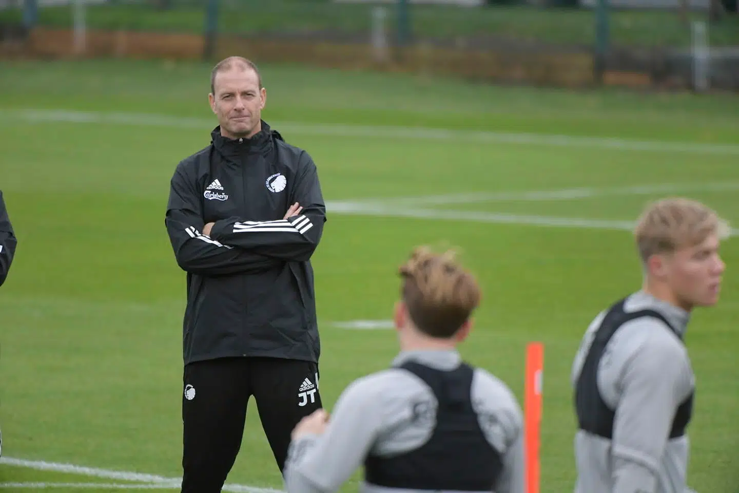 FC Københavns nye træner Jess Thorup forestår hans første træning med superligatruppen, på Frederiksberg mandag den 2. november 2020.