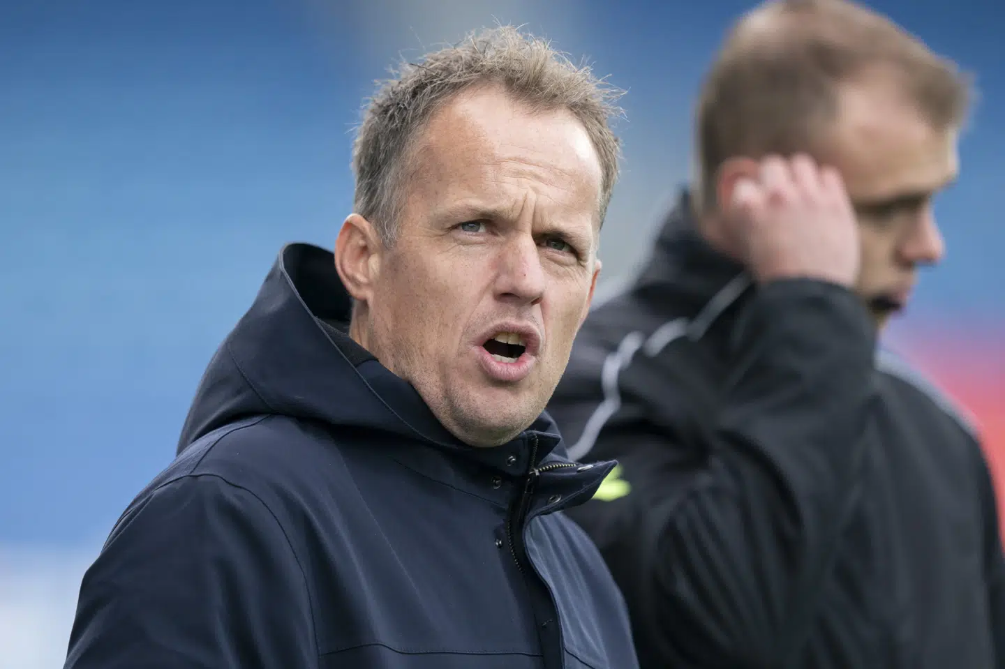 Jakob Michelsen kunne se sit OB-hold besejre AC Horsens med 1-0 søndag eftermiddag. Claus Fisker/Ritzau Scanpix