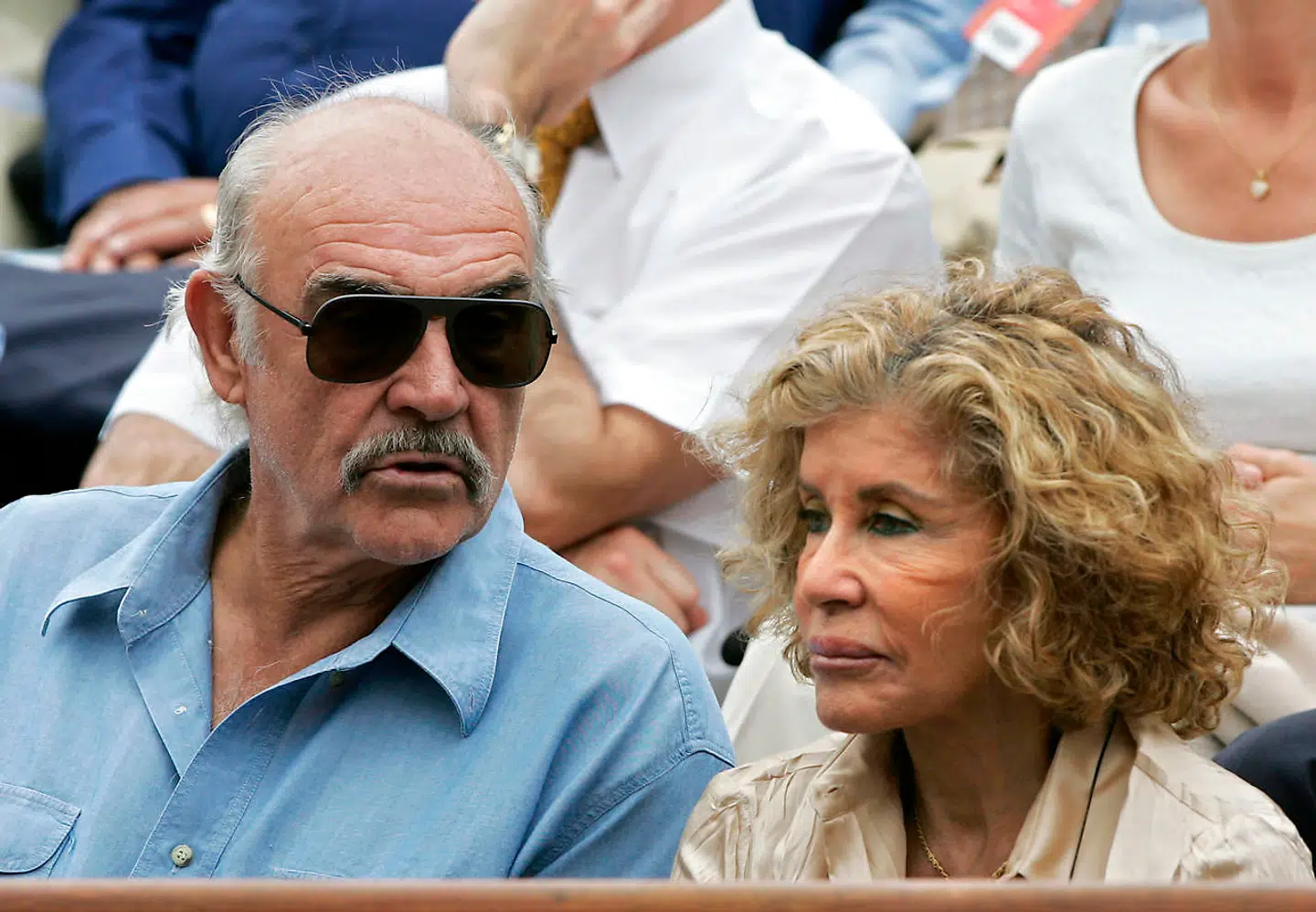 Sean Connery og Micheline Roquebrune til tennis i Paris.