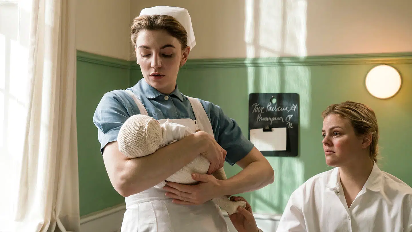 Molly Egelind i tv-serien 'Sygeplejeskolen'.