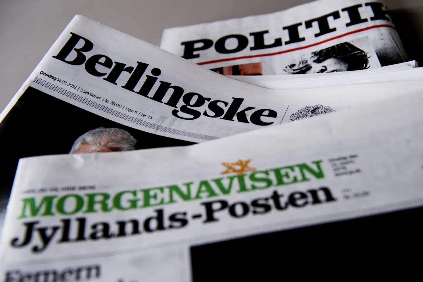 Flere aviser vil vente med at tage stilling til Nye Borgerliges annoncer med Muhammed-tegninger, til de har set dem. Men Jyllands-Posten afviser på forhånd at bringe dem. Liselotte Sabroe/Ritzau Scanpix