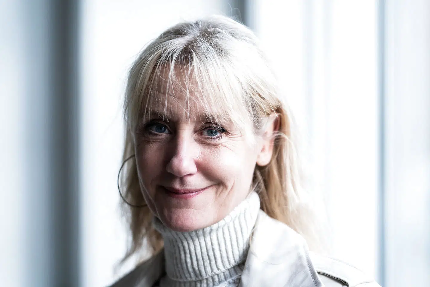 Anette Støvelbæk under pressemødet på 'Sygeplejeskolen III' i Valby mandag 19. oktober 2020. (Foto: Emil Helms/Ritzau Scanpix)