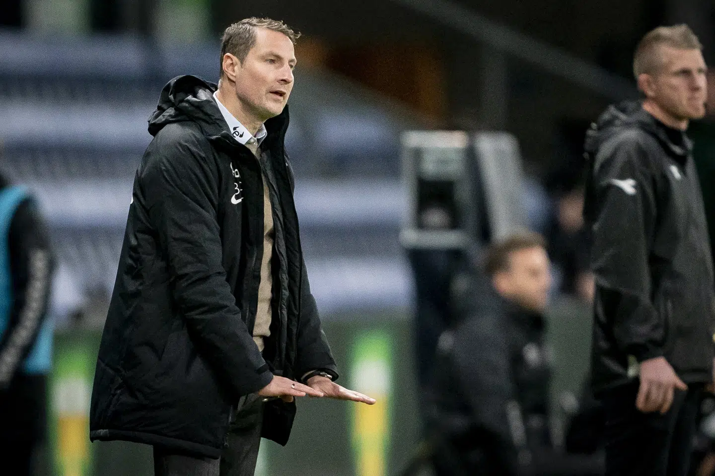 FC Midtjylland-træner Brian Priske har en god mavefornemmelse inden tirsdagens opgør mod Liverpool på Anfield. Mads Claus Rasmussen/Ritzau Scanpix