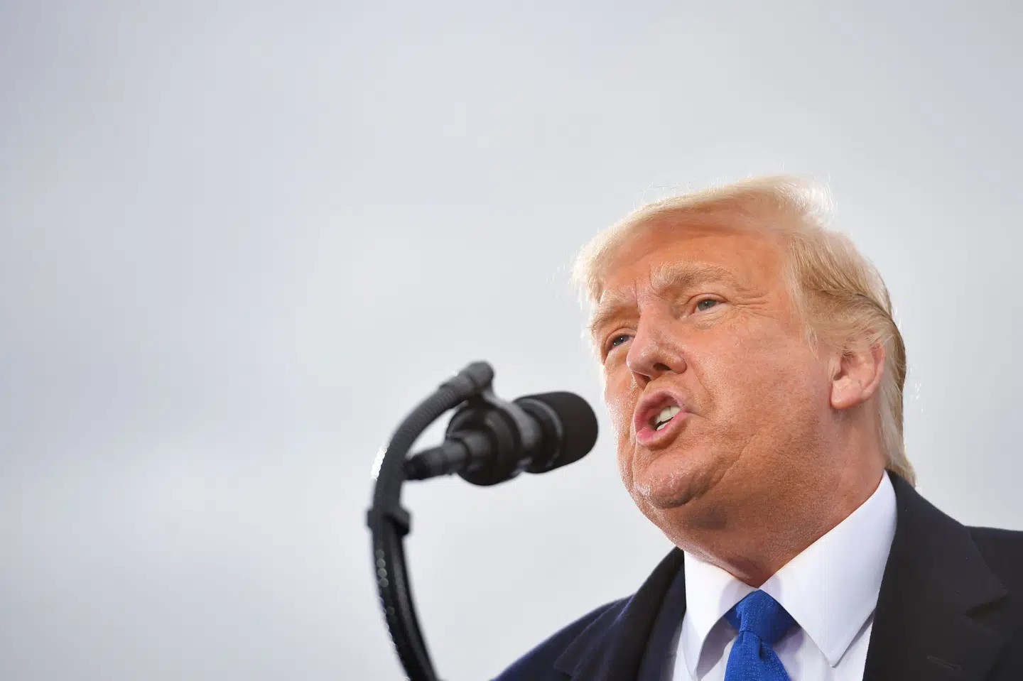 USA's præsident, Donald Trump, holdt lørdag vælgermøder i de tre delstater Ohio, North Carolina og Wisconsin. Mandel Ngan/Ritzau Scanpix