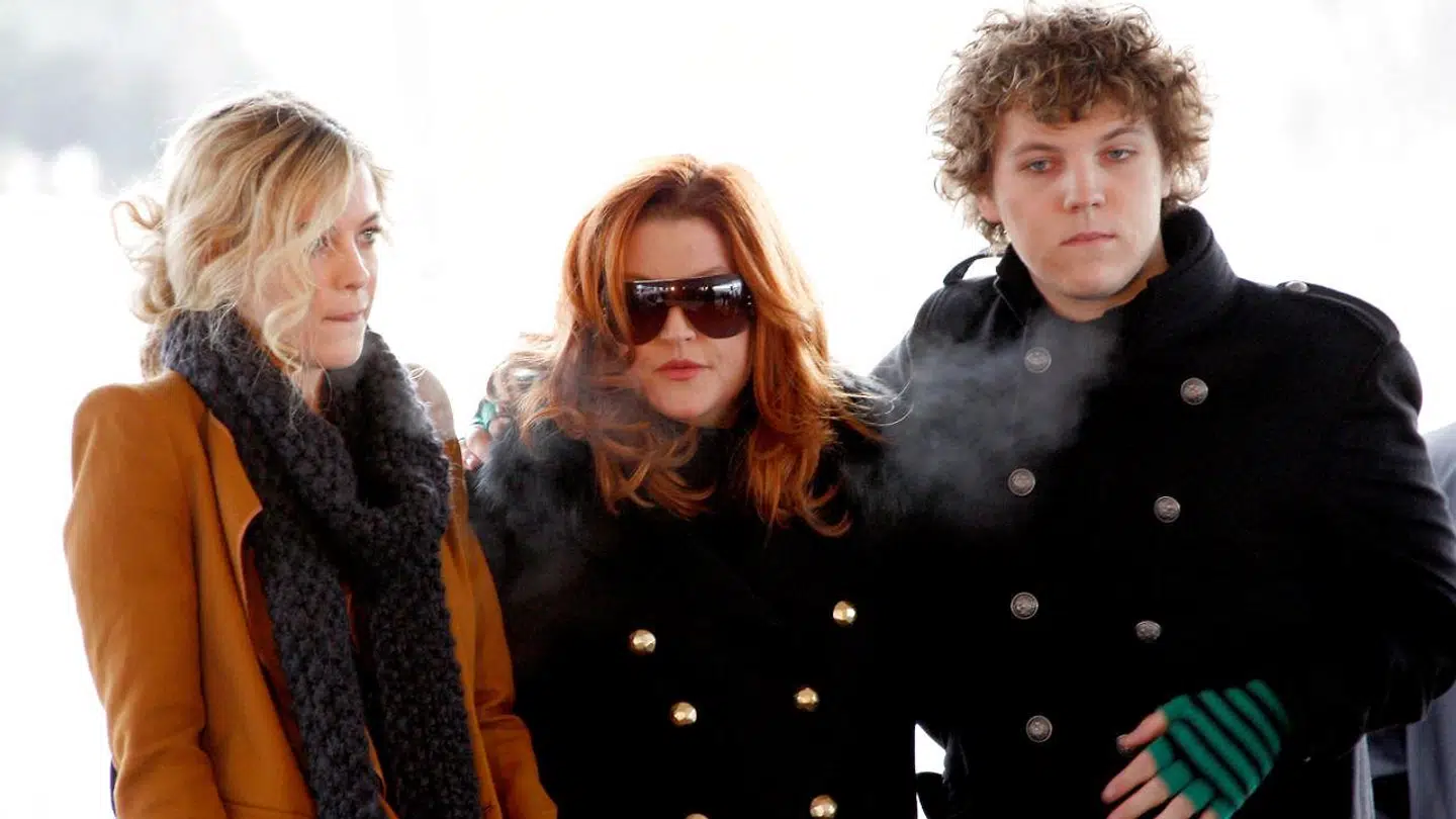 Lisa Marie Presley sammen med Riley og Benjamin Keough.