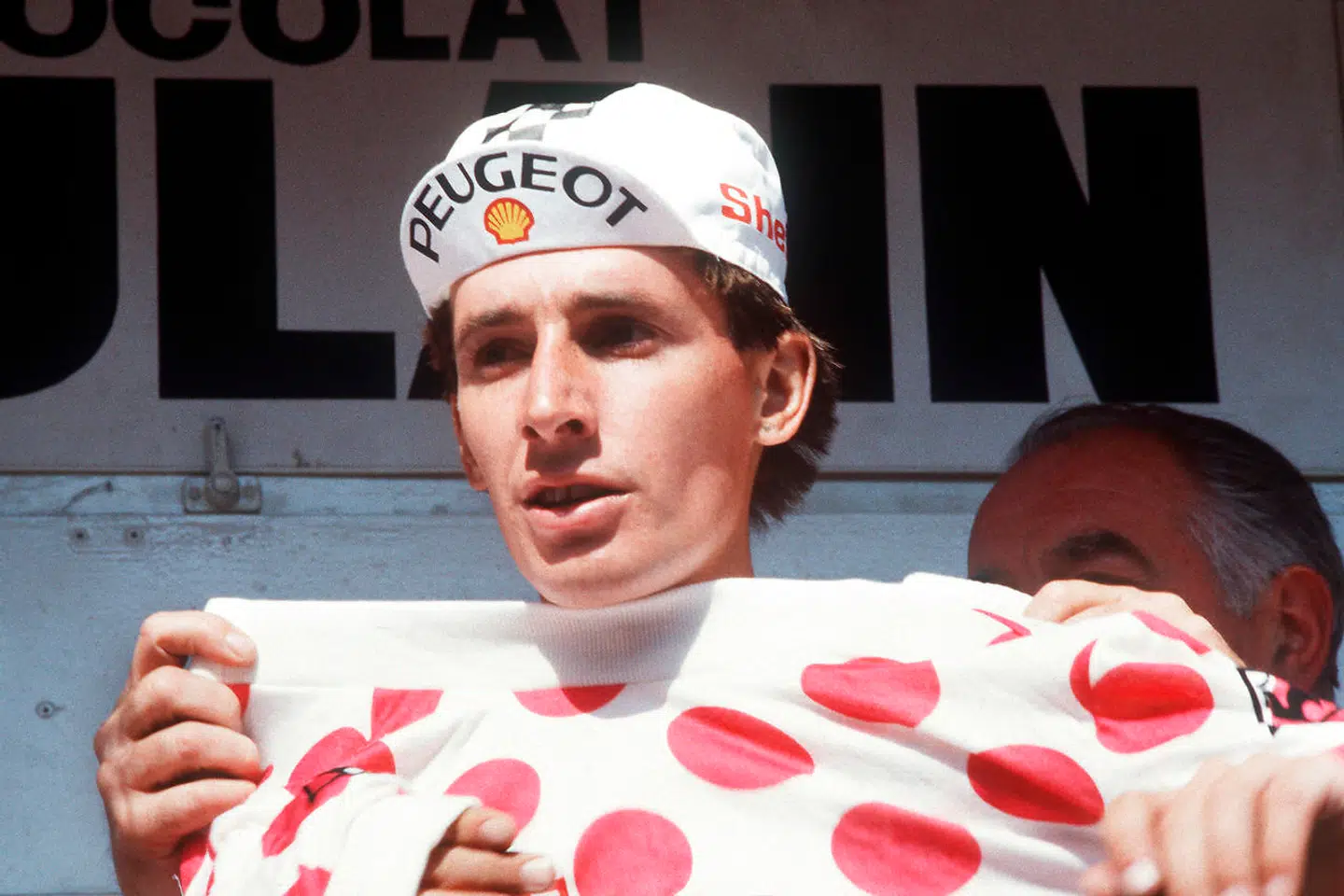 Robert Millar vandt bjergtrøjen ved Tour de France i 1984.