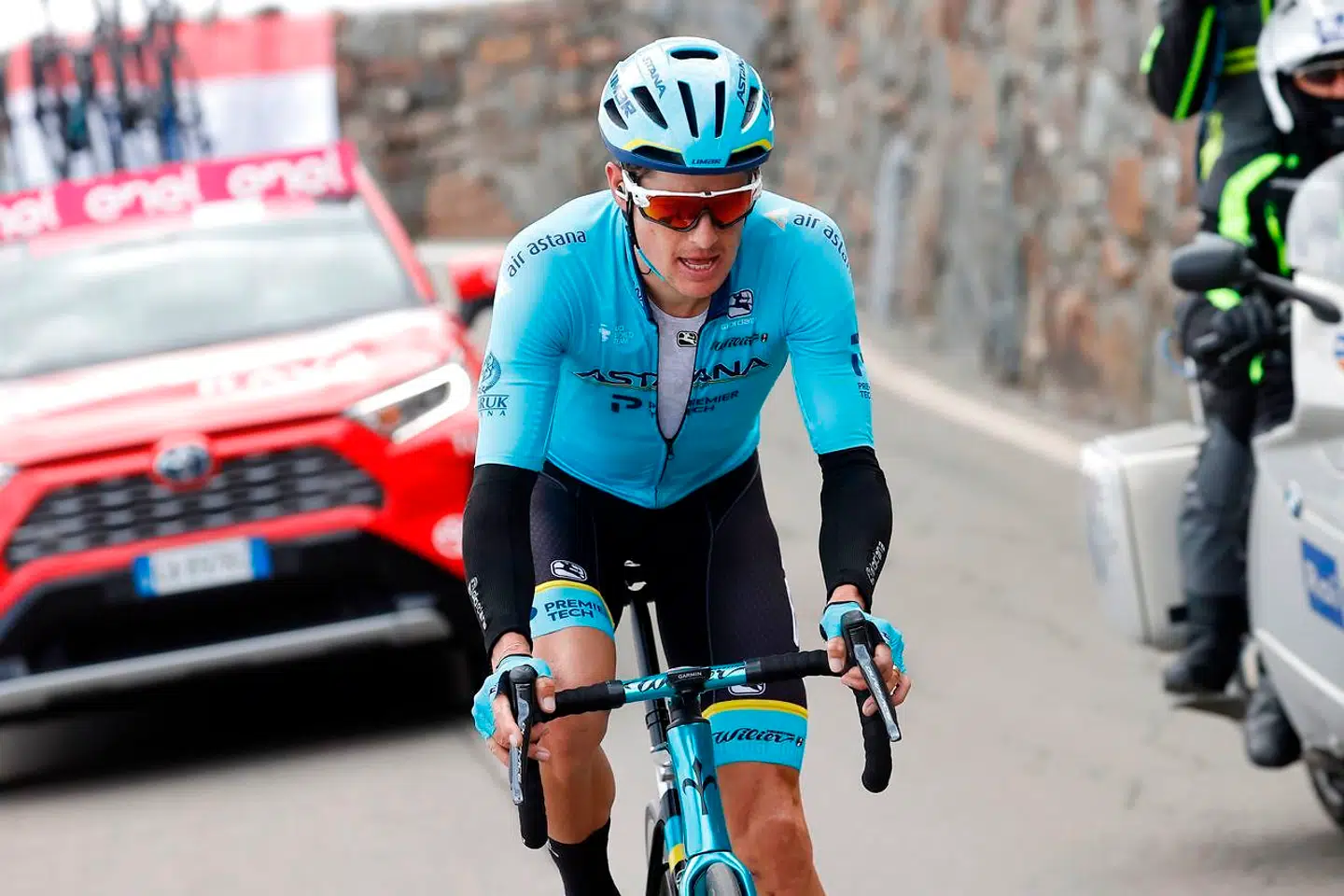 Endelig en optur til Jakob Fuglsang under årets Giro-etape.