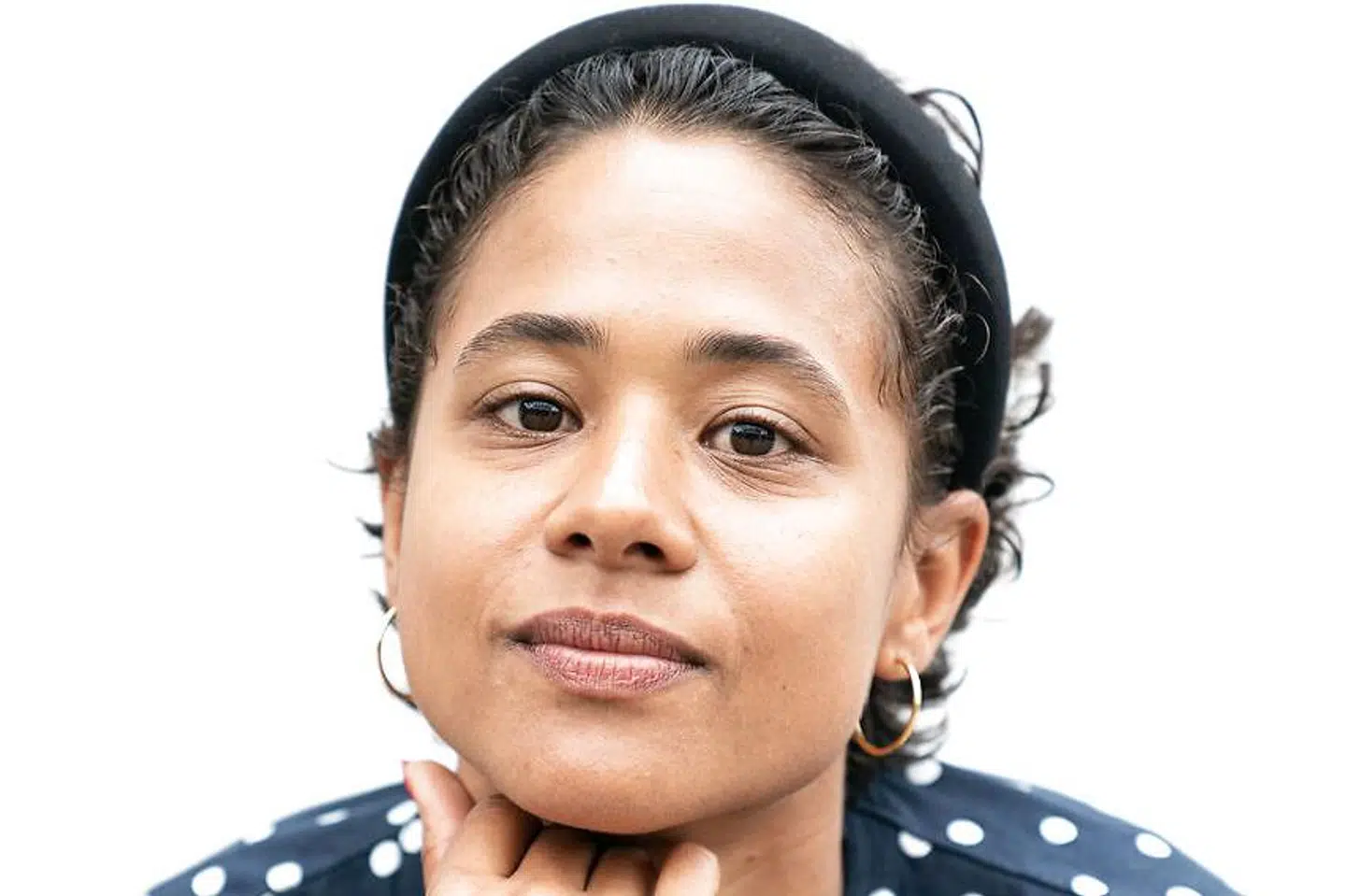 Datteren Olivia Joof er som sin mor skuespiller. Her fotograferet i forbindelse med TV 2-serien 'DNA'.