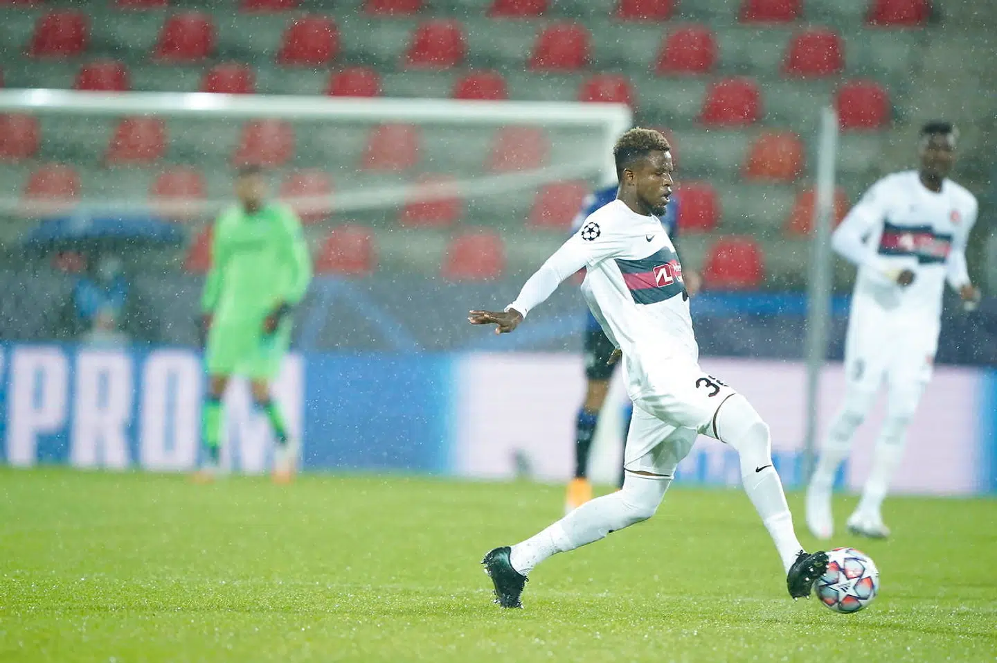 Champions League gruppe D kampen FC Midtjylland mod Atalanta på MCH Arena i Herning, onsdag den 21. oktober 2020.