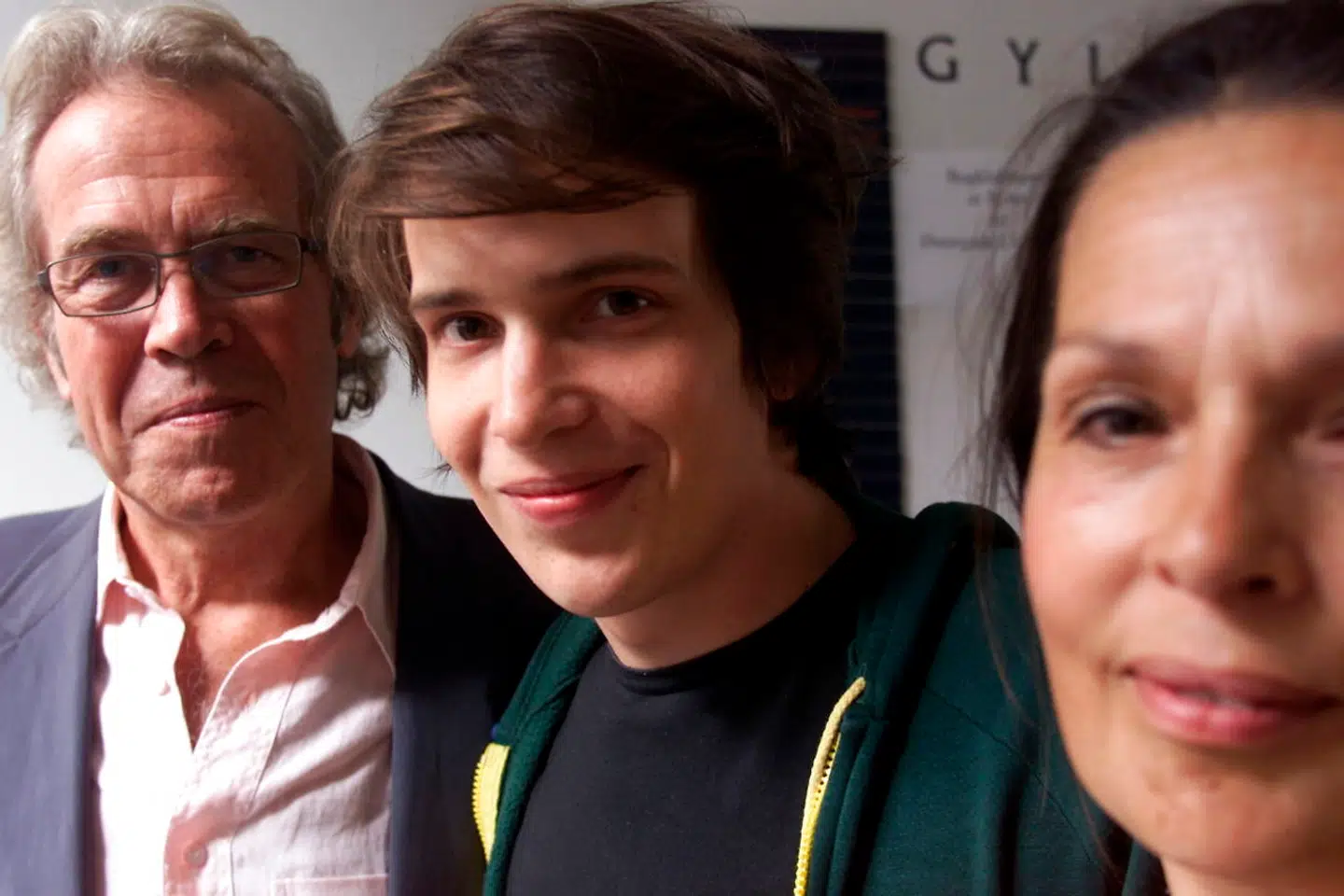Arkivfoto af Jørgen Leth sammen med sin ex.kone Hanne Uldal og sønnen Kristian.