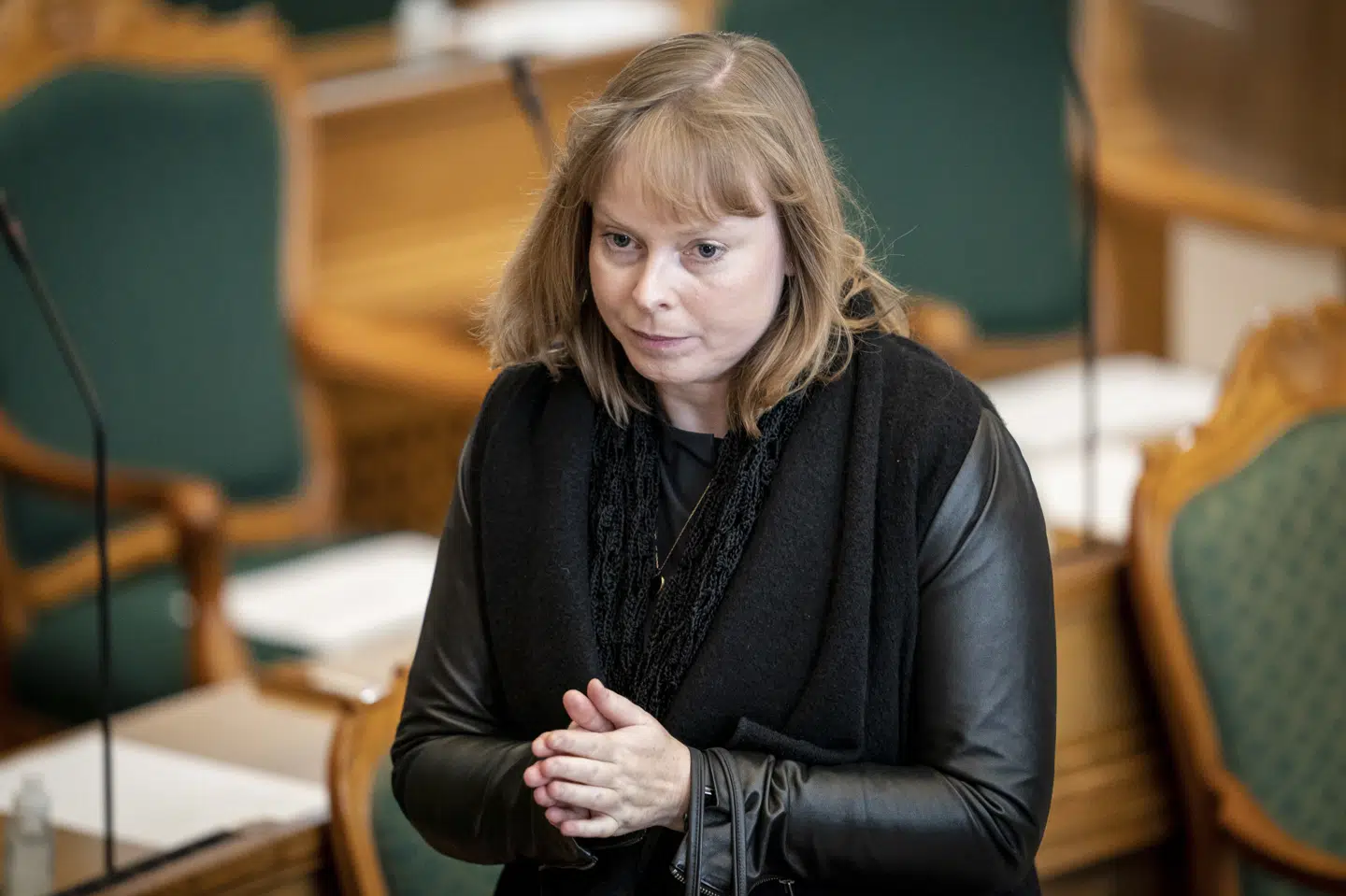 Kulturminister Joy Mogensen mener ikke, at det med det nuværende smittetryk vil være forsvarligt at tage den såkaldte superligaordning i brug lige nu. Suspenderingen af ordningen står til at udløbe 1. november, men er tidligere blevet forlænget. Mads Claus Rasmussen/Ritzau Scanpix