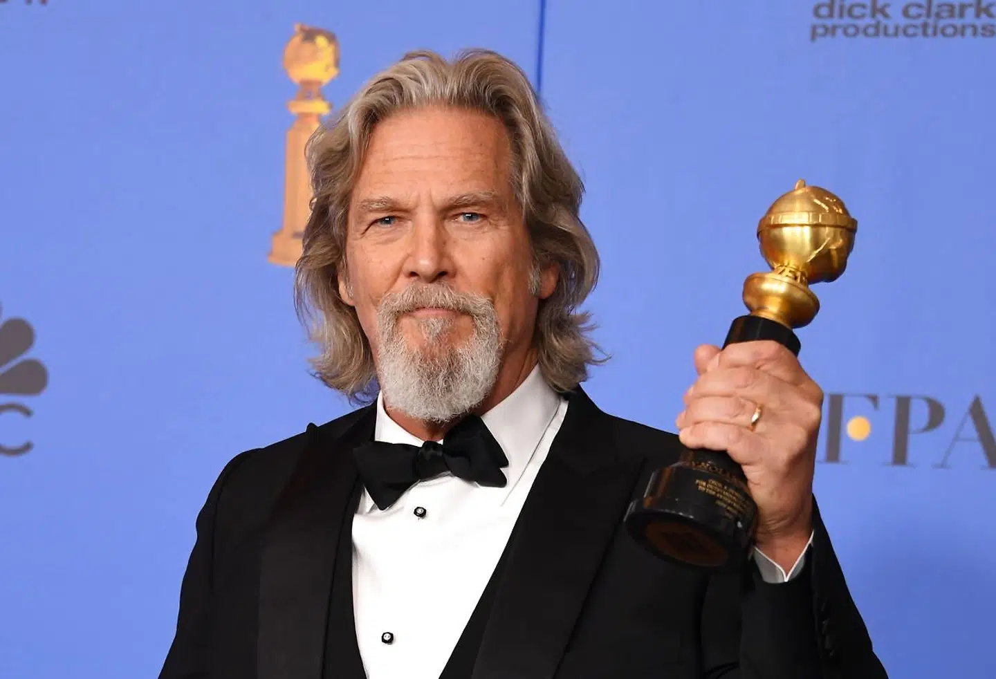 Jeff Bridges med æresprisen, Cecil B. DeMille-prisen, ved Golden Globe i 2019.