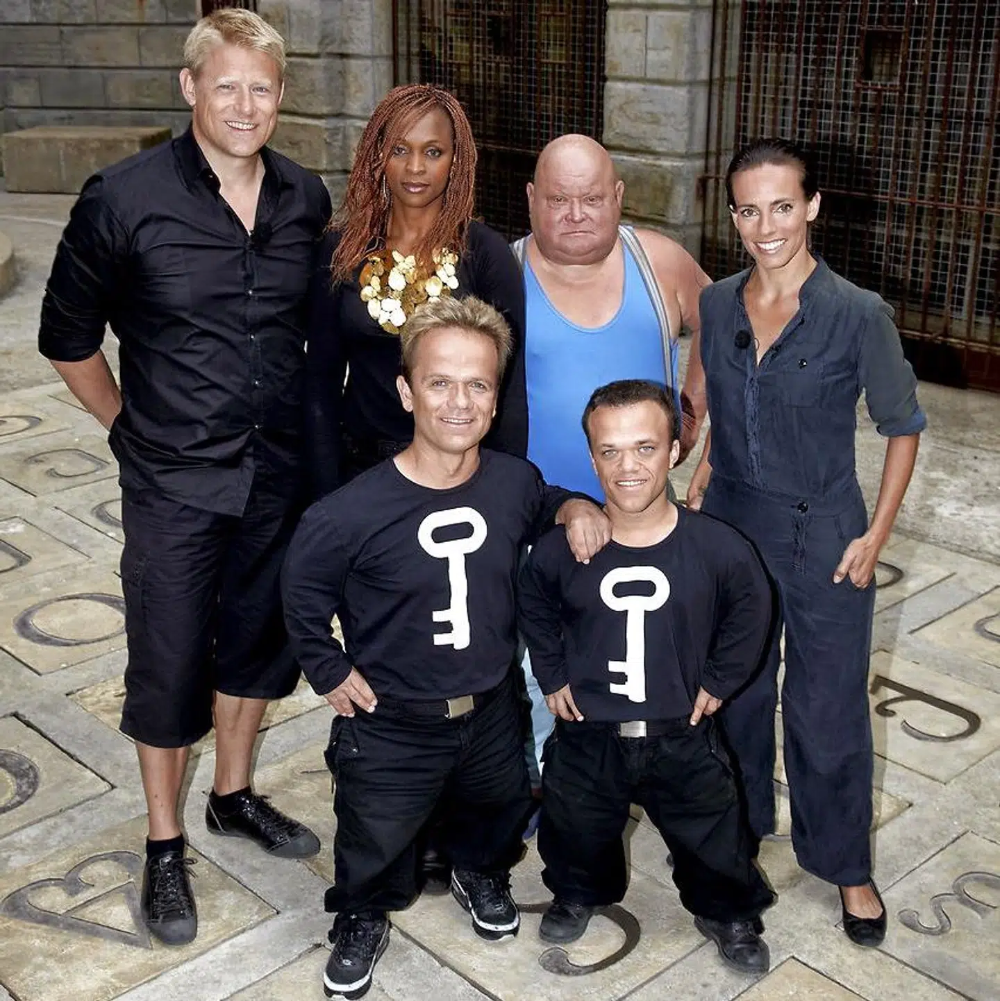 Peter Schmeichel og Camilla Ottesen i 2009 sammen med Tumlingen, Monique, Passe-Partout og Passe-Muraille.