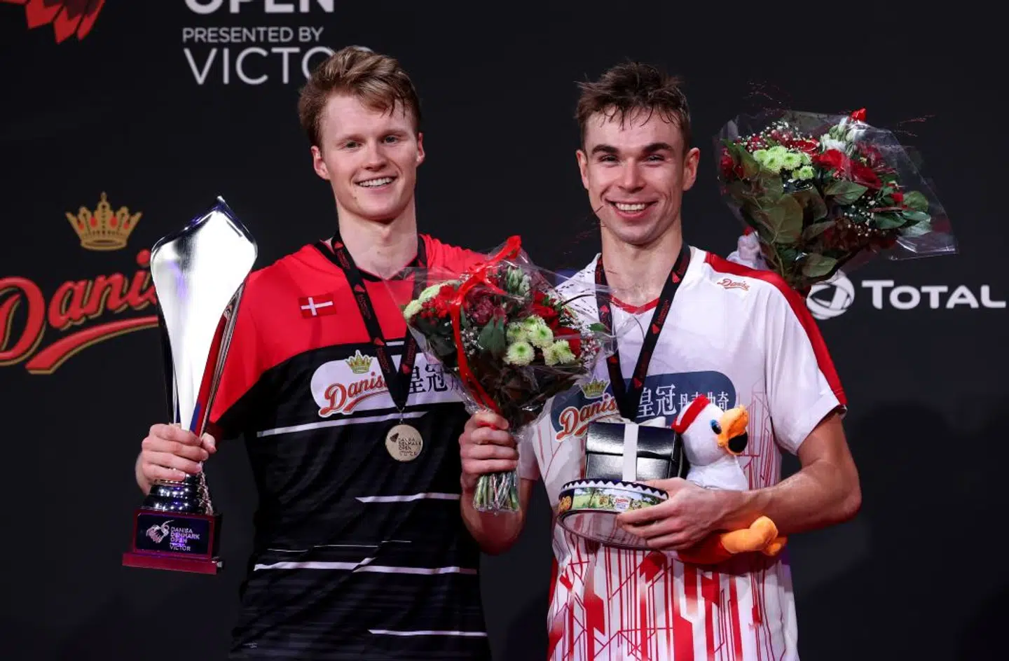 Antonsen og Gemke efter finalen.
