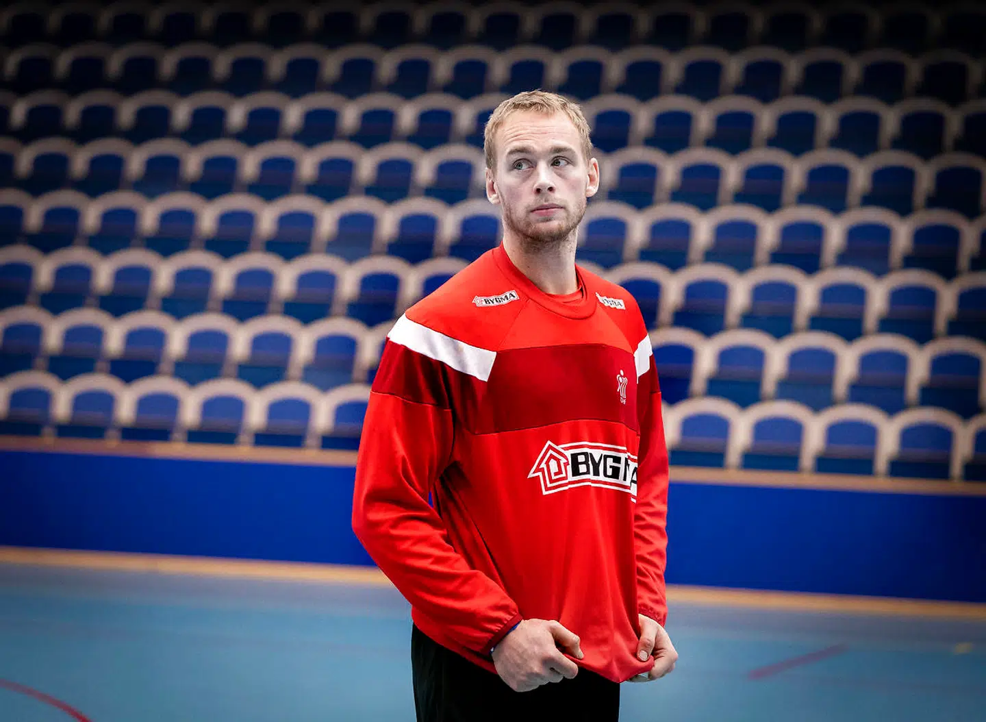 Rene Toft Hansen under håndboldlandsholdet træning i Baltiska Hallen i Malmø, tirsdag den 14. januar 2020.. (Foto: Liselotte Sabroe/Ritzau Scanpix)