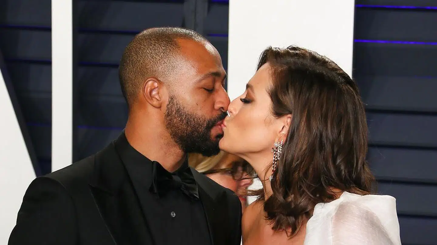Modellen Ashley Graham med sin mand Justin Ervin.