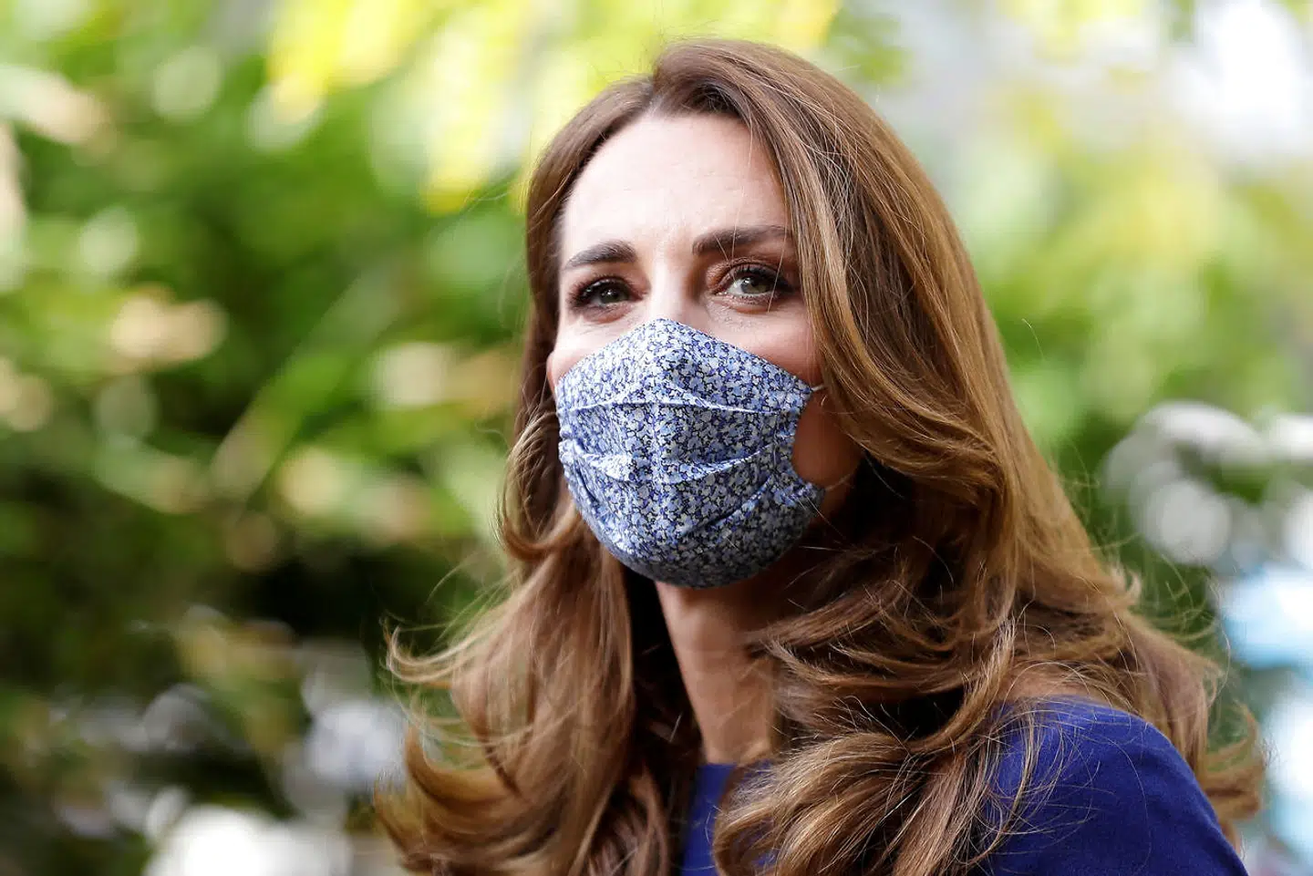 Britain's Catherine, the Duchess of Cambridge wearing a face mask to protect against the coronavirus disease (COVID-19), arrives to visit the Institute of Reproductive and Development Biology, at Imperial College in London, October 14, 2020. The Duchess of Cambridge visited the London research centre to hear about the work that national charity Tommy's are doing to reduce rates of miscarriage, stillbirth and premature birth. Kirsty Wigglesworth/Pool via REUTERS