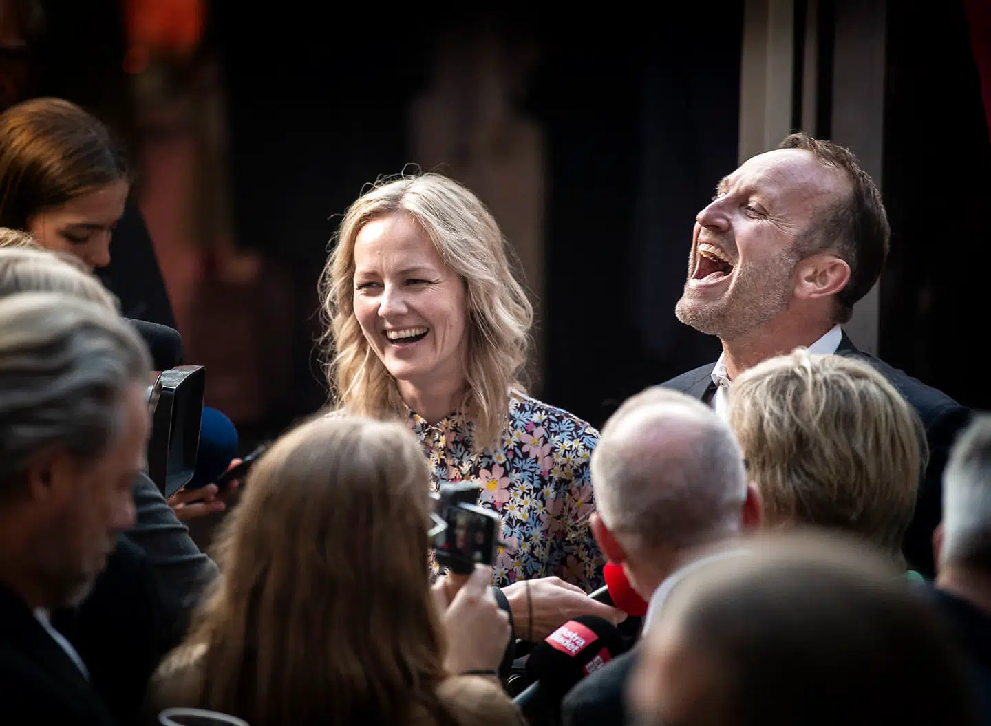 Martin Lidegaard og Ida Auken ved valgfesten i 2019 – før det radikale kaos begyndte.