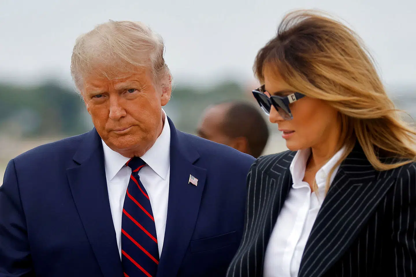 Arkivfoto af Donald Trump og Melania Trump.