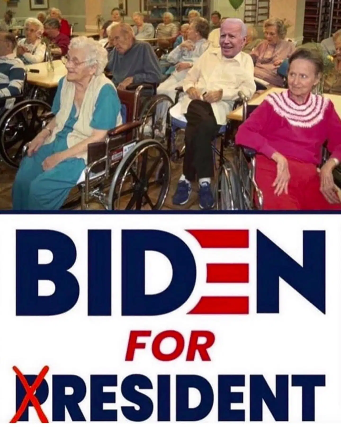 'Biden for president'-opslaget fra Donald Trump.