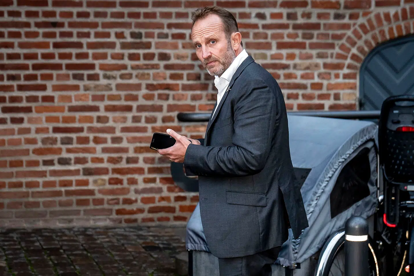 Martin Lidegaard efter at De Radikale har holdt gruppemøde efter flere dagens tumlen rundt med Lotte Rods krænkelsessag, i den Sorte Diamant i København, onsdag den 7. oktober 2020.