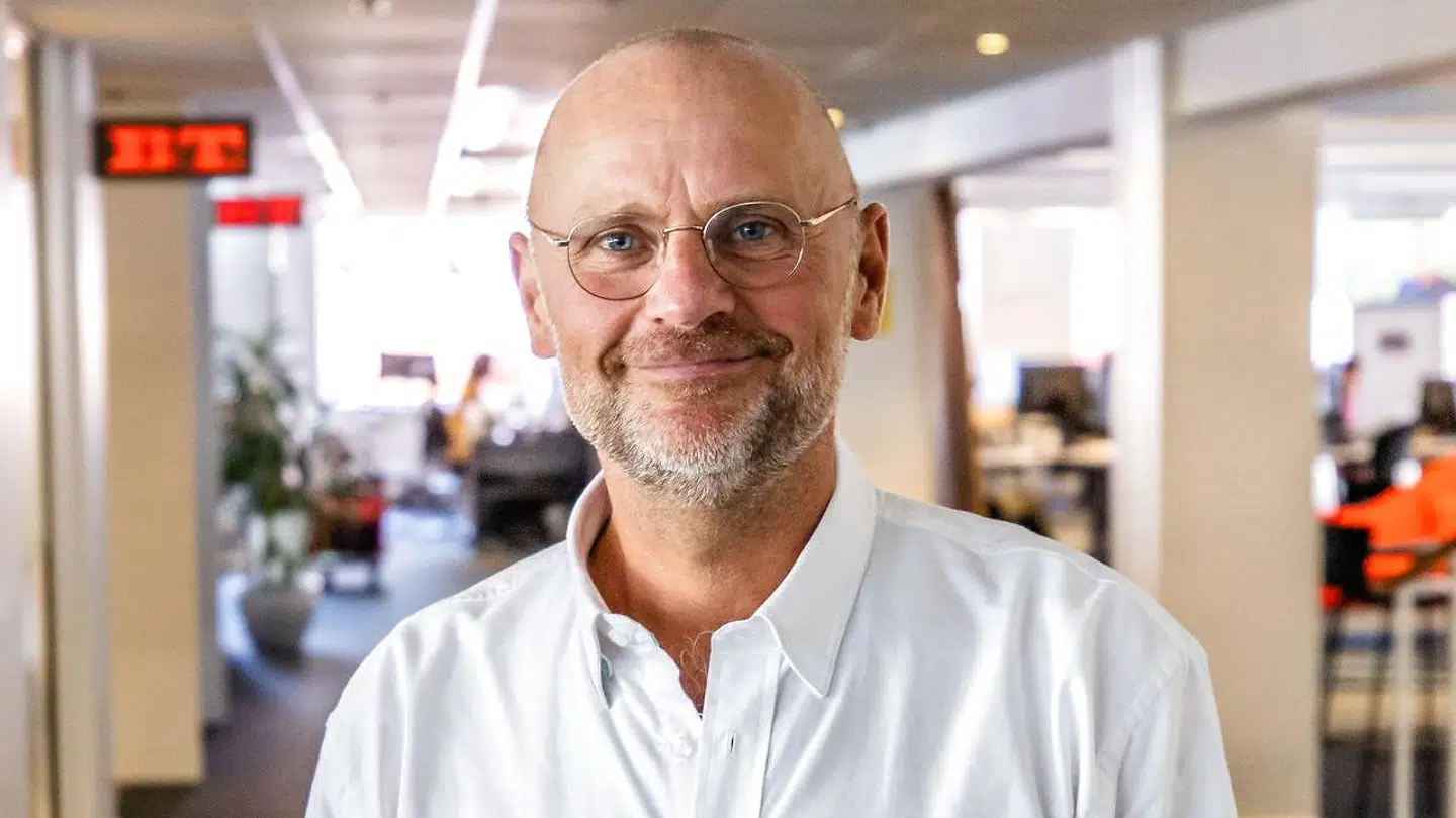 Henrik Qvortrup på B.T.-redaktionen.