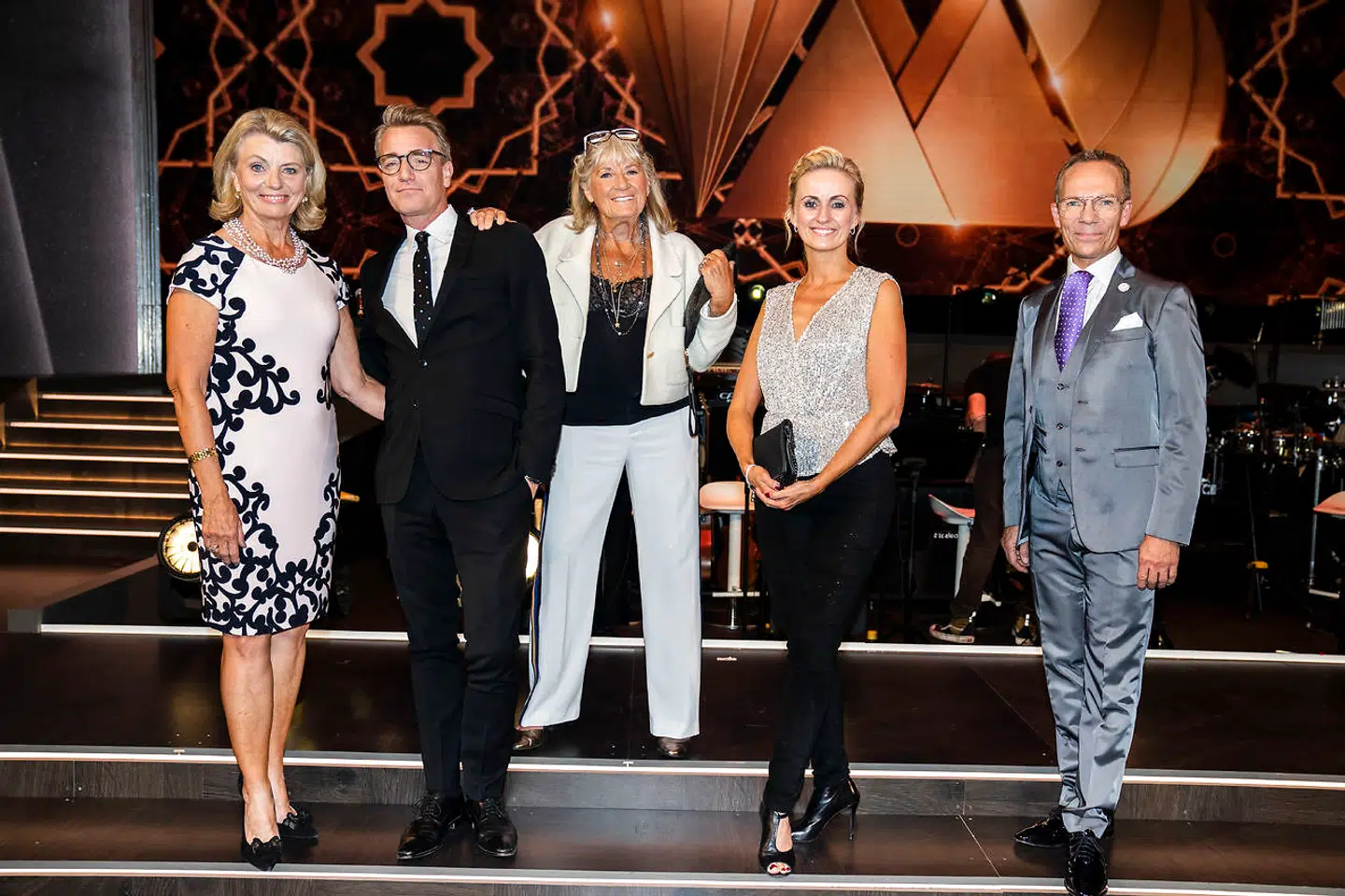 Dommere Marianne Eihilt, Britt Bendixen, Anne Laxholm, Nikolaj Hübbe og Jens Werner. Sæsonpremiere på Vild med dans på TV2. Kendte dyster om at blive årets bedste dansere i Vild Med Dans sæson 17 i København, fredag den 2. oktober 2020. (Foto: Martin Sylvest)