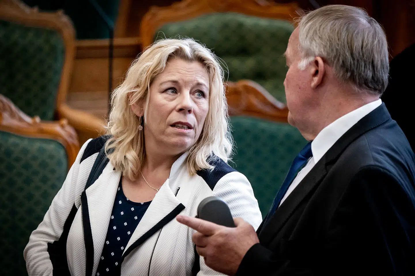 Dansk Folkepartis Lise Bech og Dansk Folkepartis Bent Bøgsted til Folketingets åbning på Christiansborg, tirsdag den 1. oktober 2019.