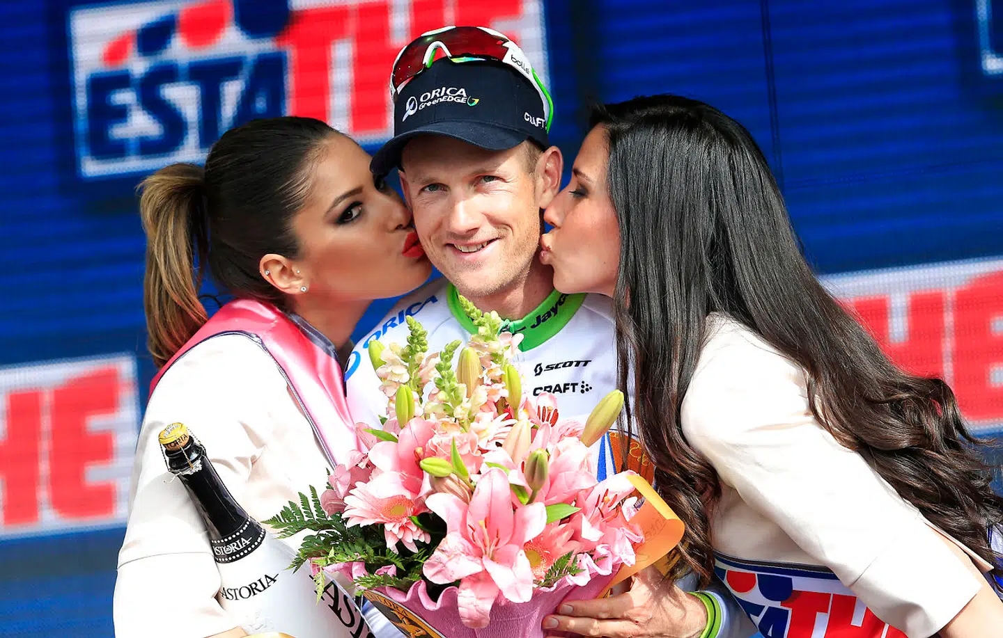 Pieter Weening i 2014, da han vandt 9. etape i Giro d'Italia.