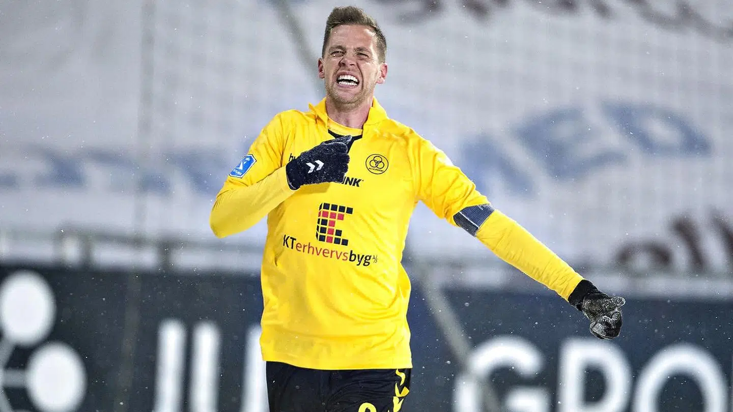 Kjartan Finnbogason har tidligere bombet for AC Horsens.