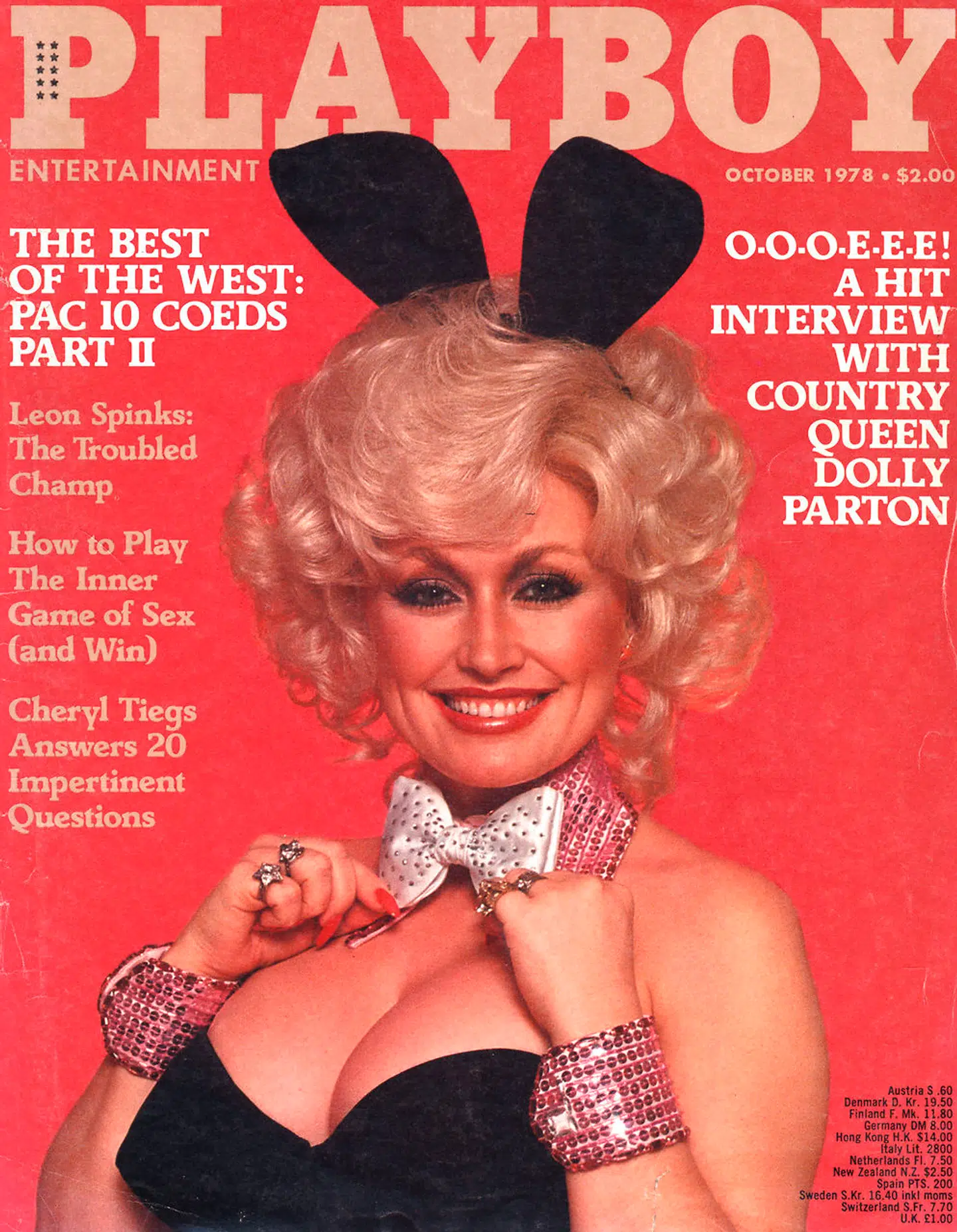 Således så det ud, da Dolly Parton i oktober 1978 prydee forsiden af det populære magasin.