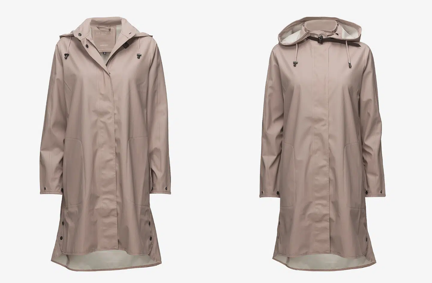 Smuk lang regnfrakke fra Ilse Jacobsen