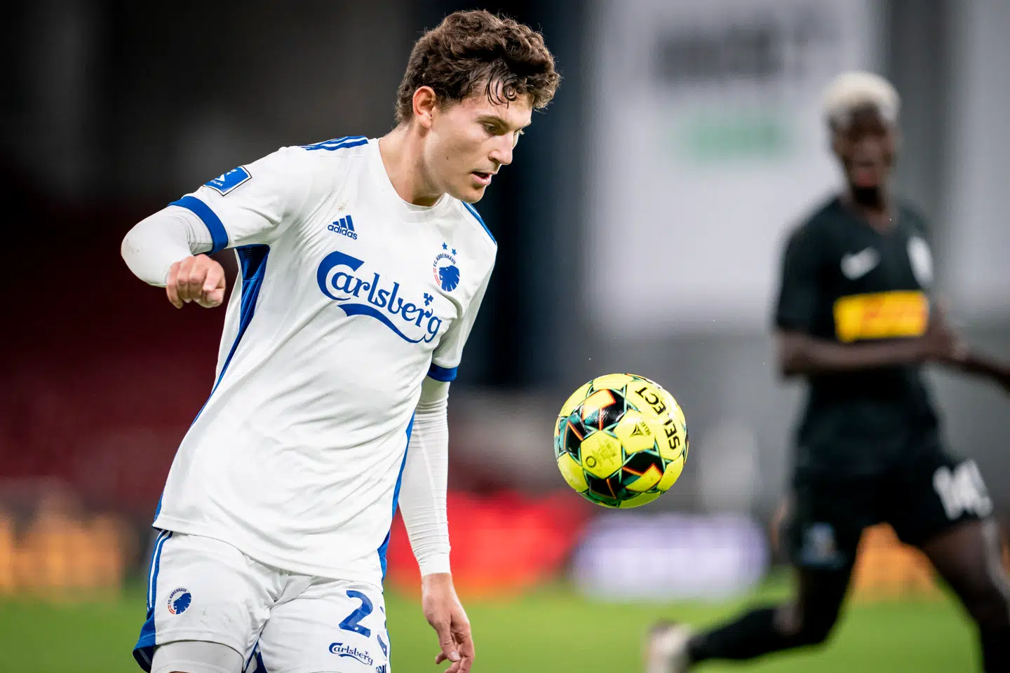 FC Københavns Jonas Wind under 3F Superliga-kampen mellem FC København og FC Nordsjælland i Parken i København, søndag den 4. oktober 2020.. (Foto: Mads Claus Rasmussen/Ritzau Scanpix)
