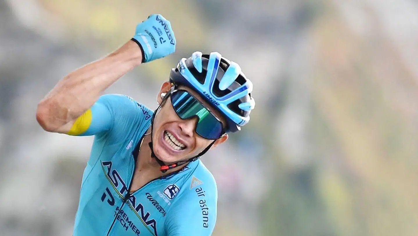 Miguel Ángel López er ude af Giro d'Italia efter et voldsomt styrt på lørdagens enkeltstart. (Arkivfoto)