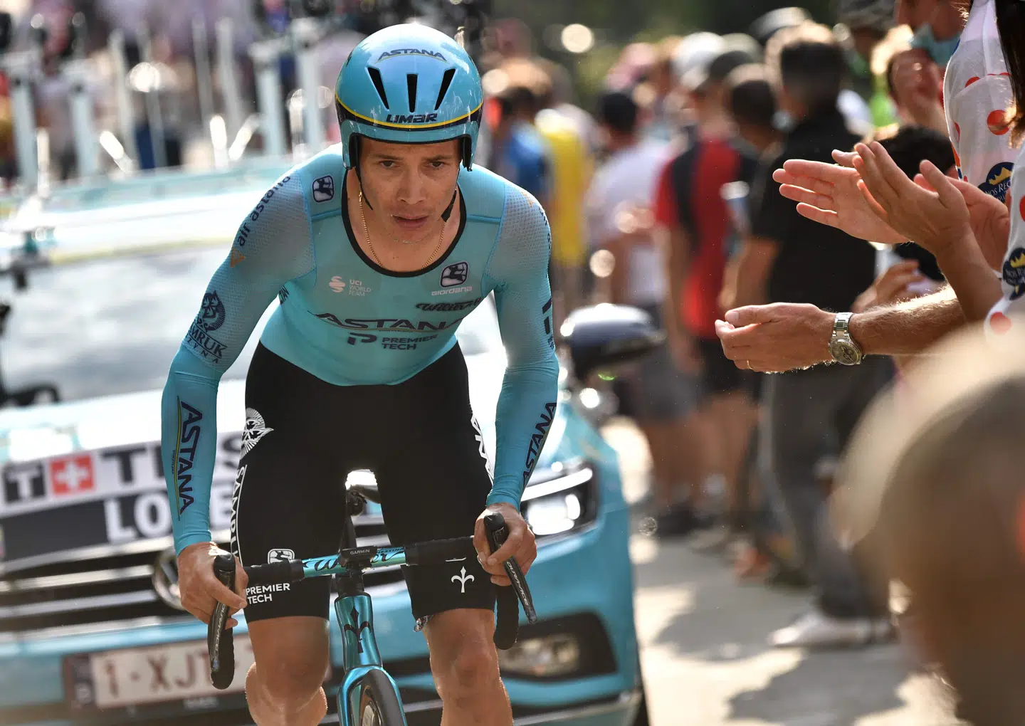 Miguel Ángel López nåede ikke engang at køre 15 kilometer af årets Giro d'italia.