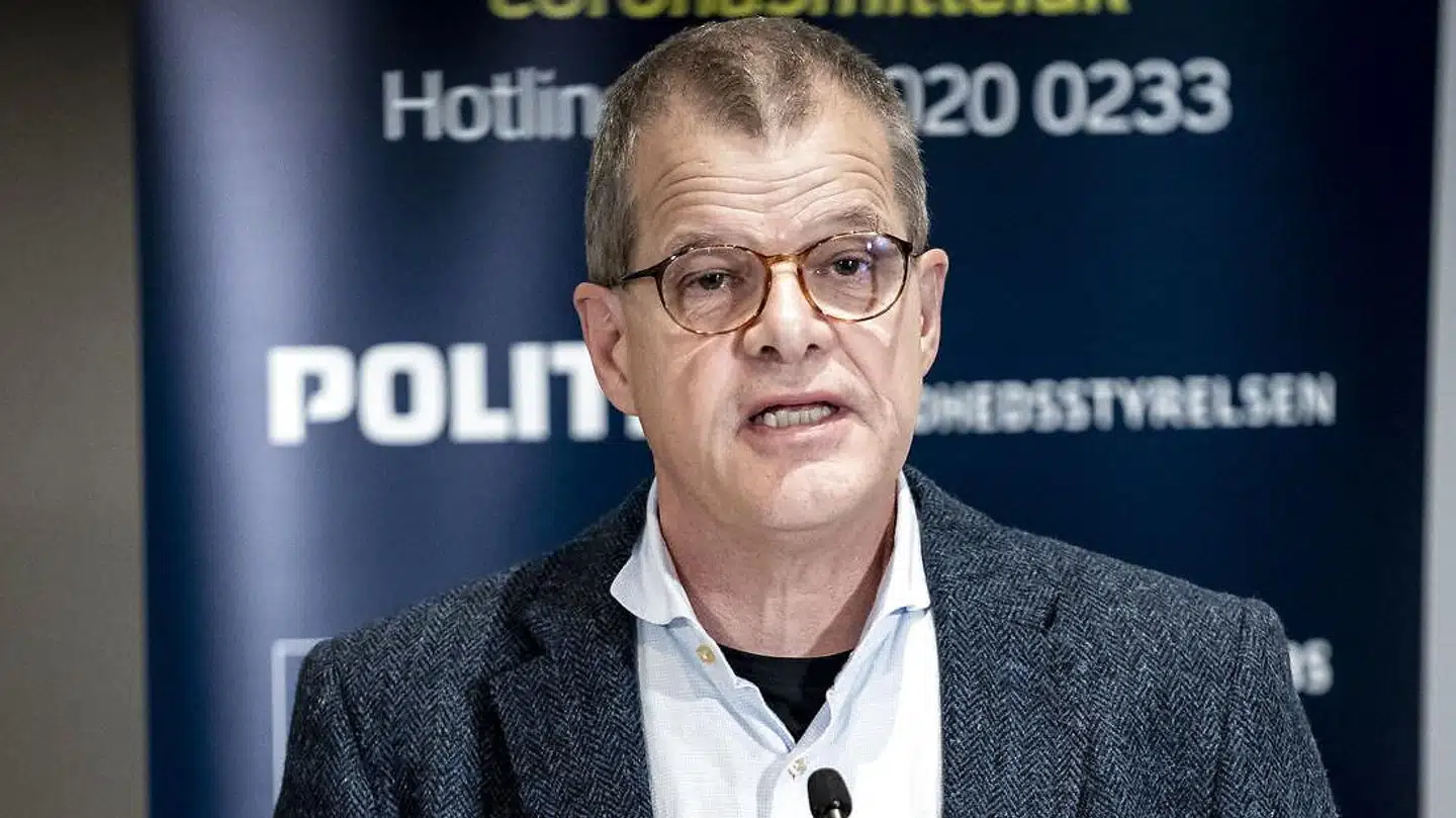 Direktør i Statens Serum Institut Kåre Mølbak under pressemøde med status på COVID-19-situationen i Danmark.