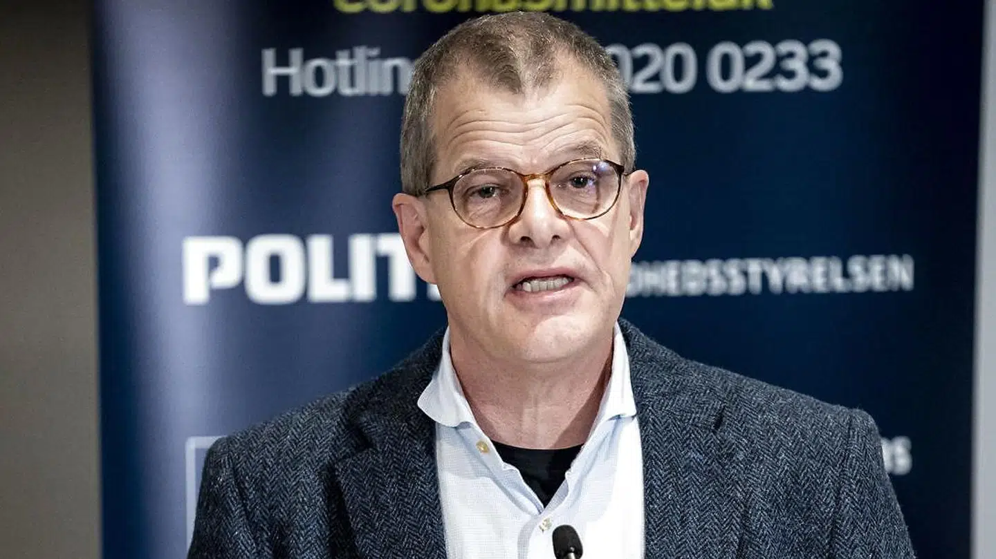 Direktør i Statens Serum Institut Kåre Mølbak under pressemøde med status på COVID-19-situationen i Danmark.