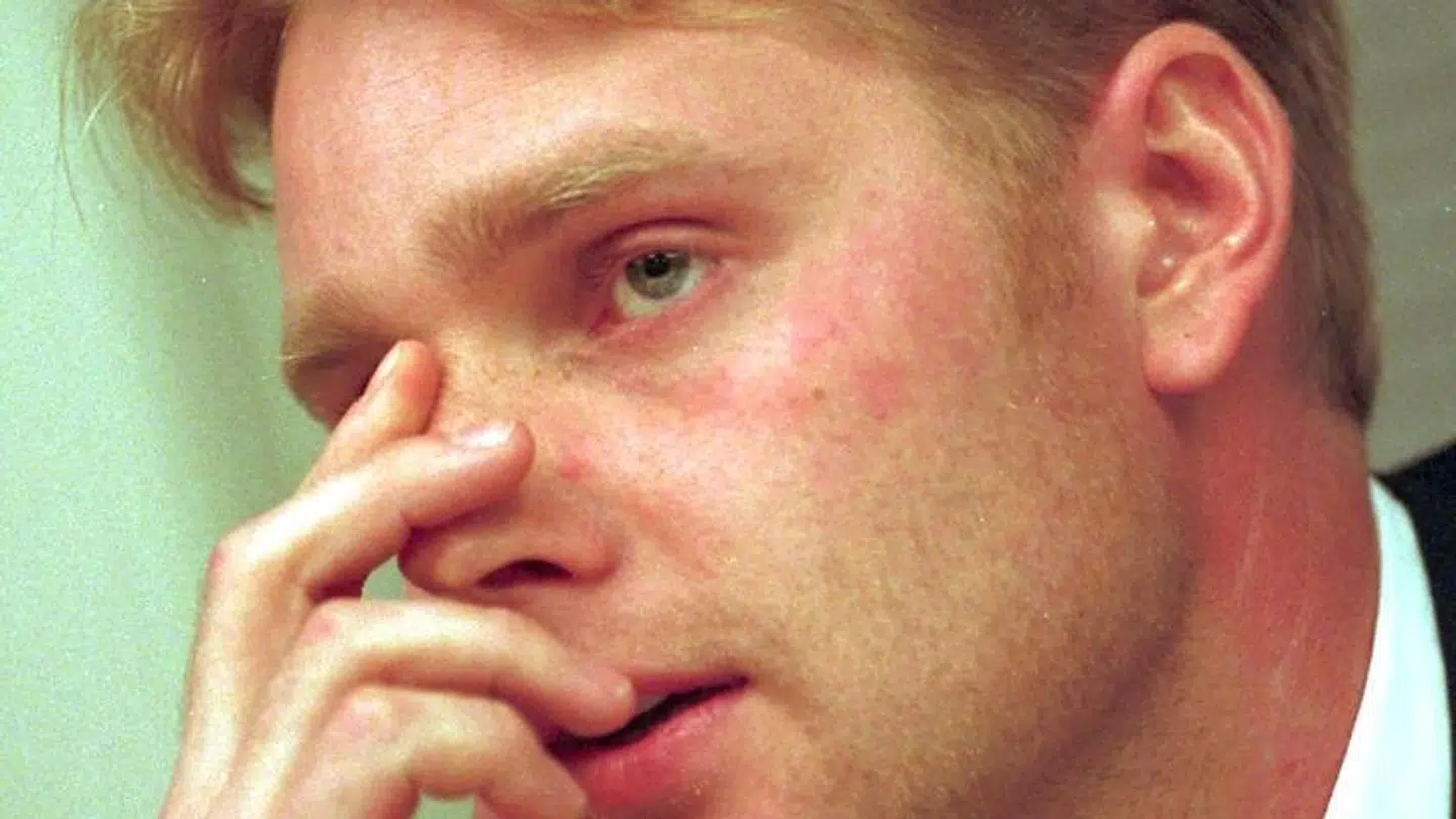 Morten Boje overlevede som eneste dansker færgeforliset. Få dage senere fortalte han på et pressemøde om de grusomme oplevelser, han havde under forliset. (Arkivfoto)