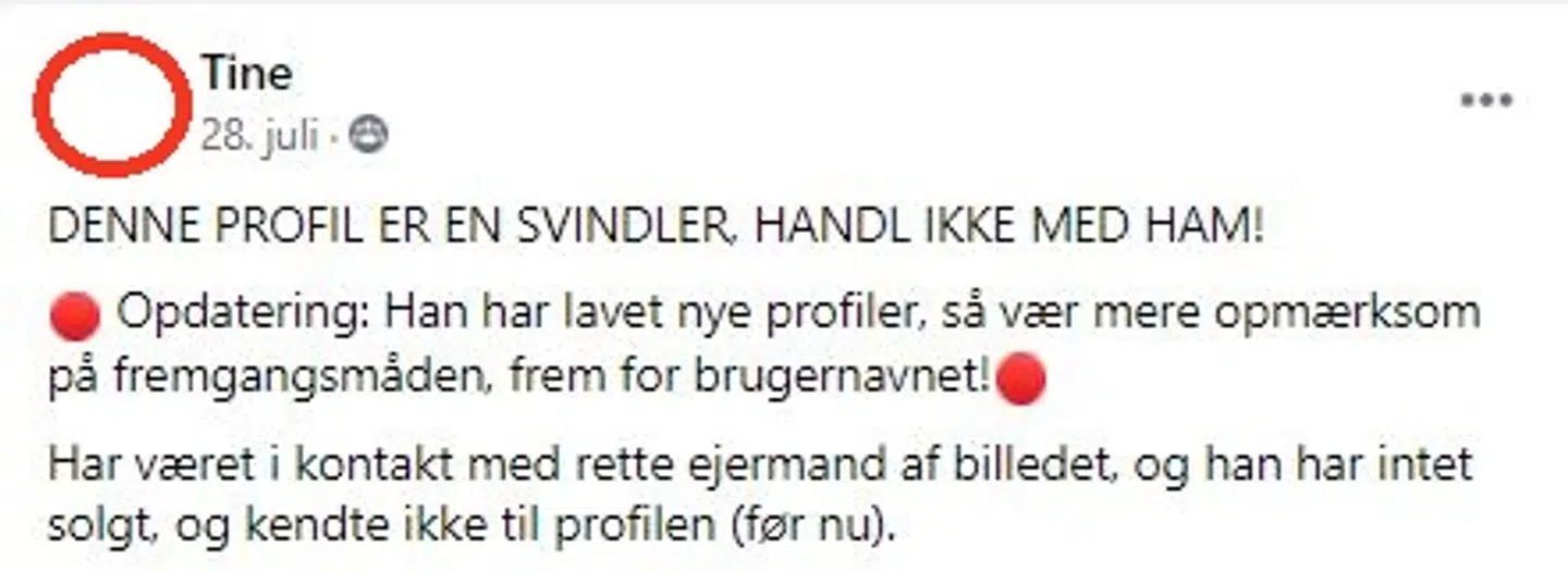 I lukkede grupper på Facebook advarer folk hinanden mod kendte svindlere.
