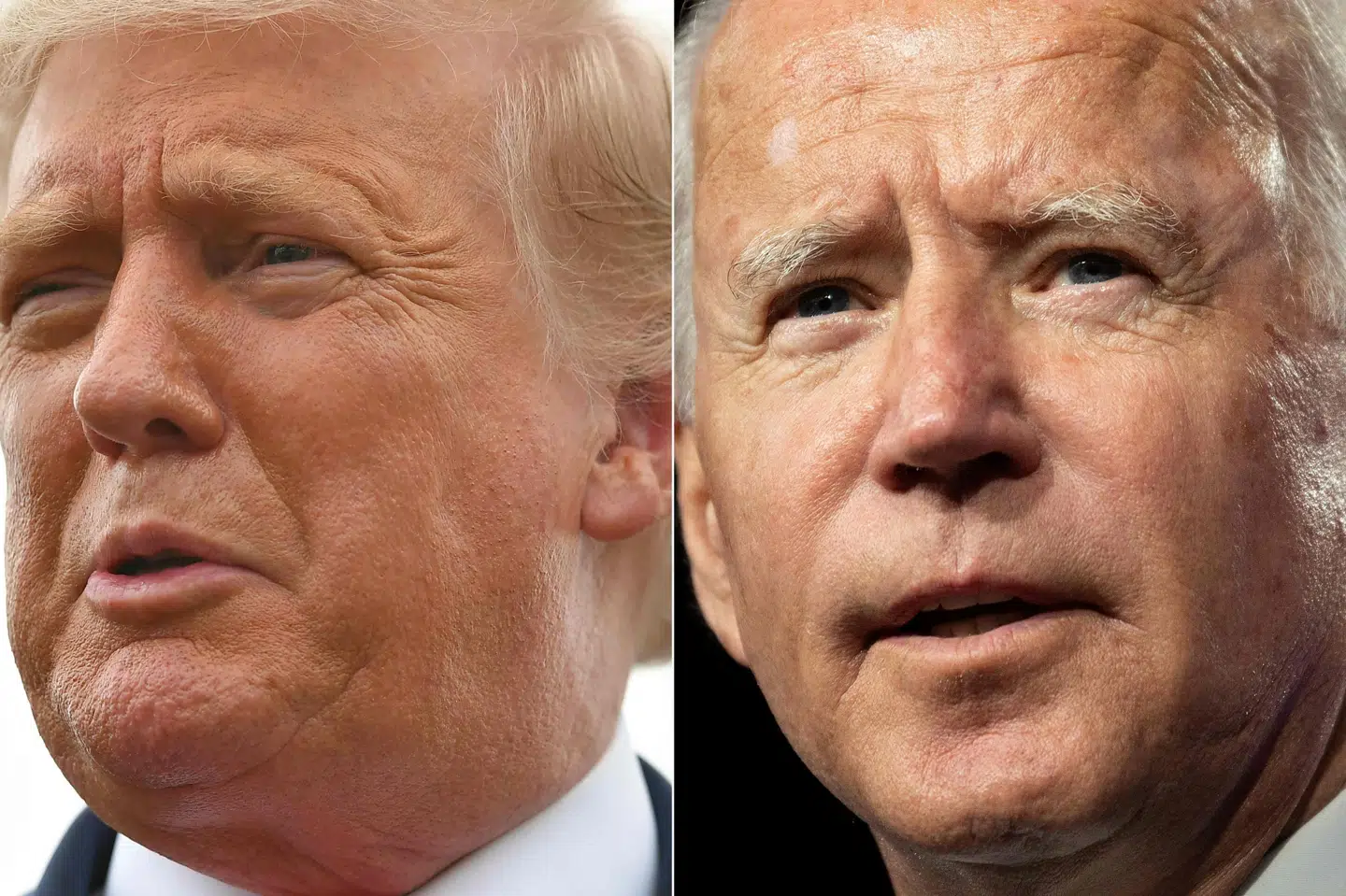 Hård tone præger optakten til første tv-duel mellem præsident Donald Trump og hans demokratiske udfordrer, Joe Biden, tirsdag. Trump sagde søndag i et tweet, at han vil stille krav om, at Biden bliver testet for doping, mens Biden siger, at præsidenten ikke kan meget andet end fremsæte personangreb og løgne. Mandel Ngan, Jim Watson/Ritzau Scanpix