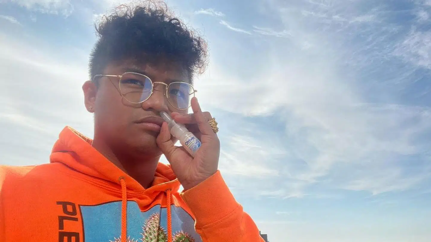 Alvin Jacobsen er »hooked« på næsespray og tager op mod en flaske om dagen.