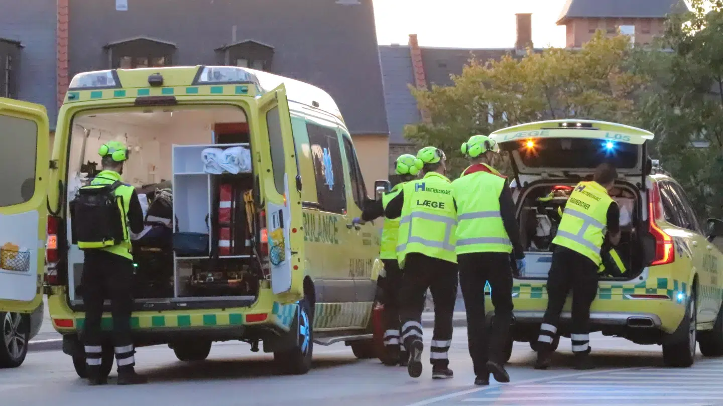 Ambulancer rykkede også ud til Valby Station