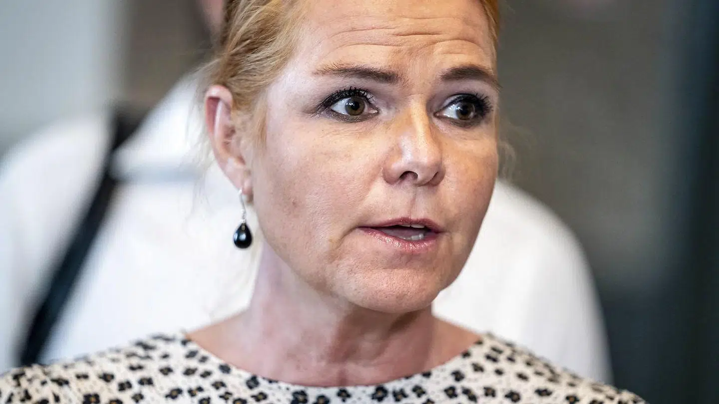 Inger Støjberg (V) ankommer til forhandlinger om næste fase af genåbningen, den såkaldte fase 4 i Landstingssalen på Christiansborg i København, onsdag den 12. august 2020.