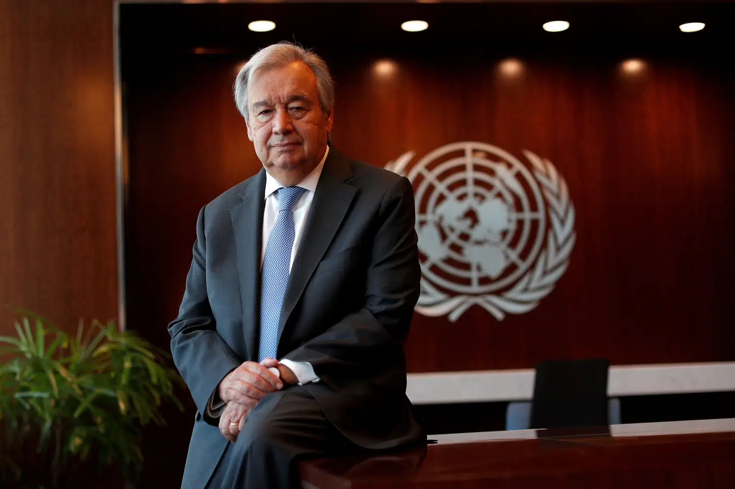 Generalsekretær António Guterres vil mandag holde tale, når FN fejrer 75-års jubilæum. (Arkivfoto) Mike Segar/Reuters