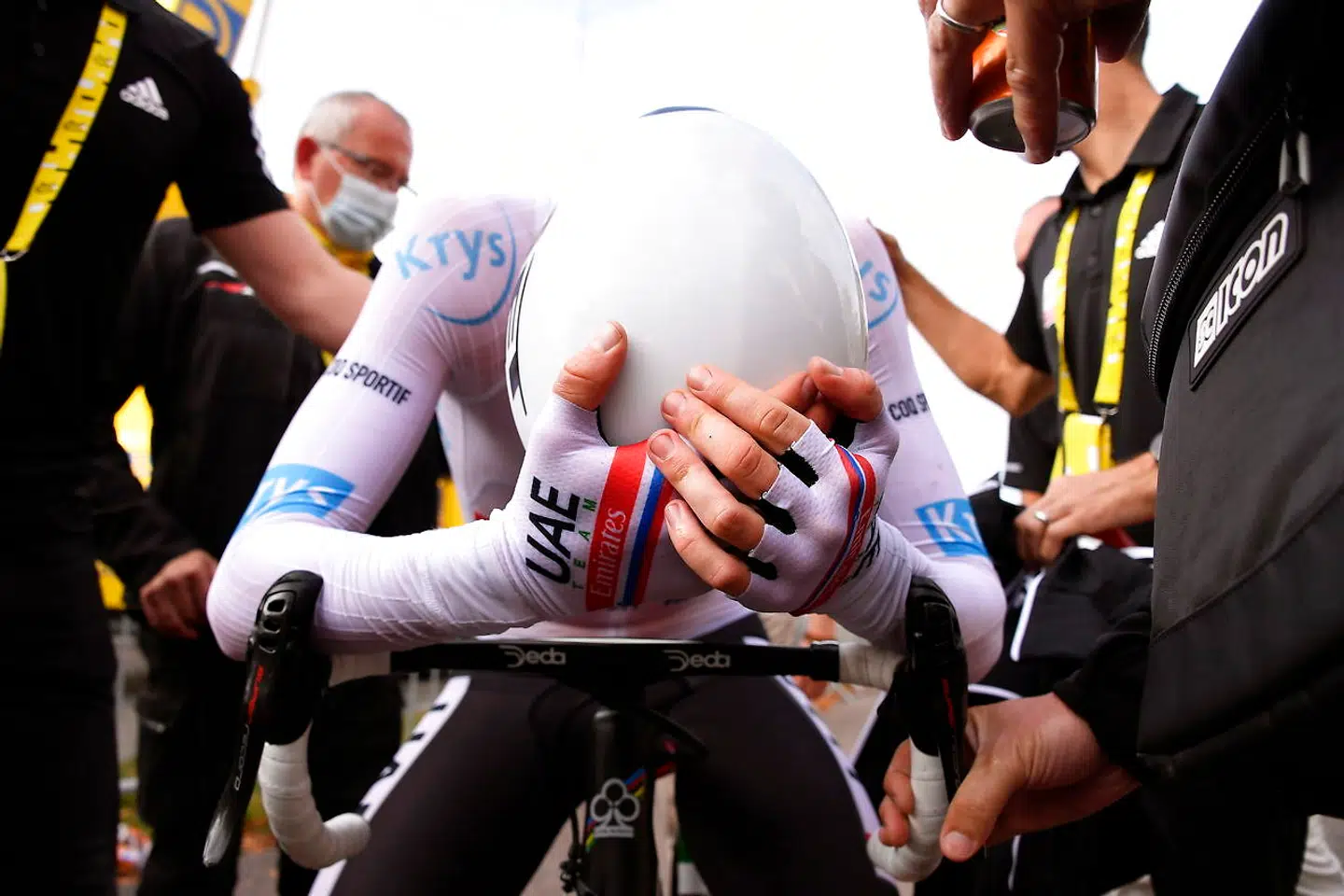 Lørdag morgen troede Tadej Pogacar ikke på, at han kunne vinde Touren. Men søndag gør han det.