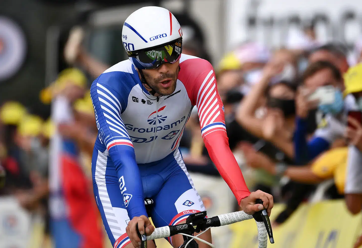 Cycling - Tour de France - Stage 20 - Lure to La Planche des Belles Filles - France - September 19, 2020. Groupama-FDJ rider Thibaut Pinot of France finishes. Pool via REUTERS/Marco Bertorello