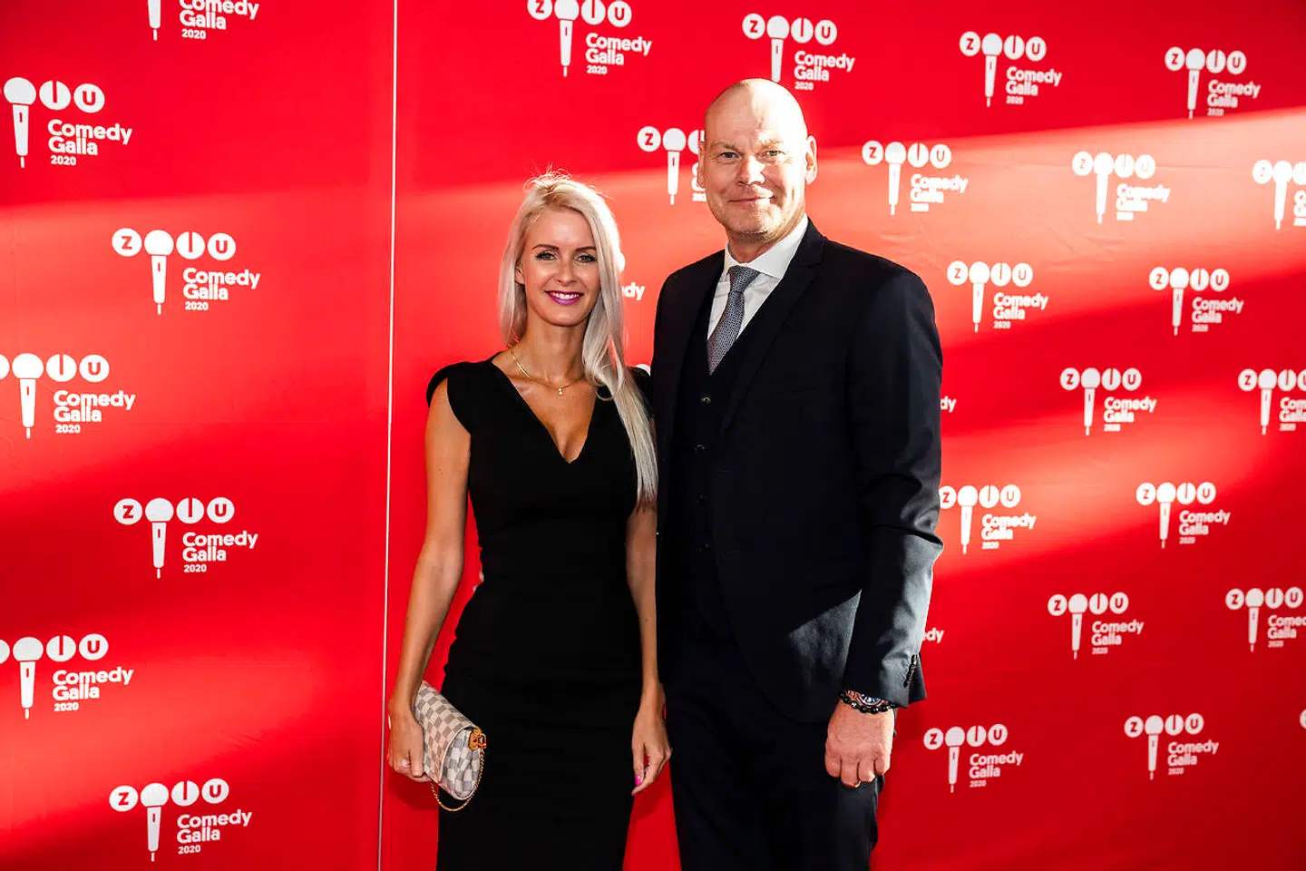 Andreas Bo med sin kæreste Katrine til 'Zulu Comedy Galla 2020'.