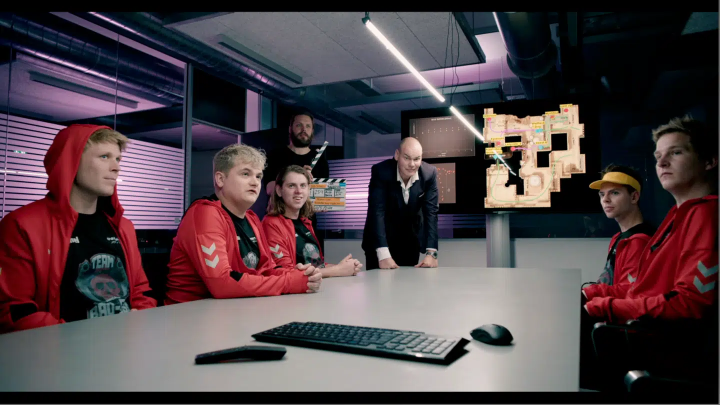Andreas Bo under optagelserne til tv-serien 'GG Horsens'.