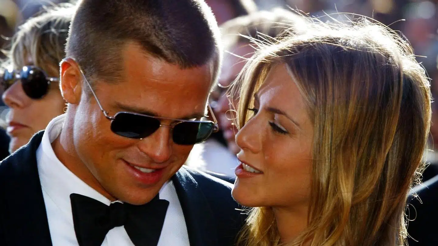 Arkivfoto med Brad Pitt med ekskonen, Jennifer Aniston, som han var gift med i fire år.