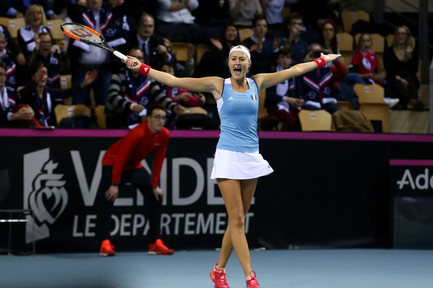 Kristina Mladenovic sikrede sidste år Frankrig en sejr i Fed Cup-finalen. Fremover hedder turneringen  Billie Jean King Cup. Stephane Mahe/Reuters